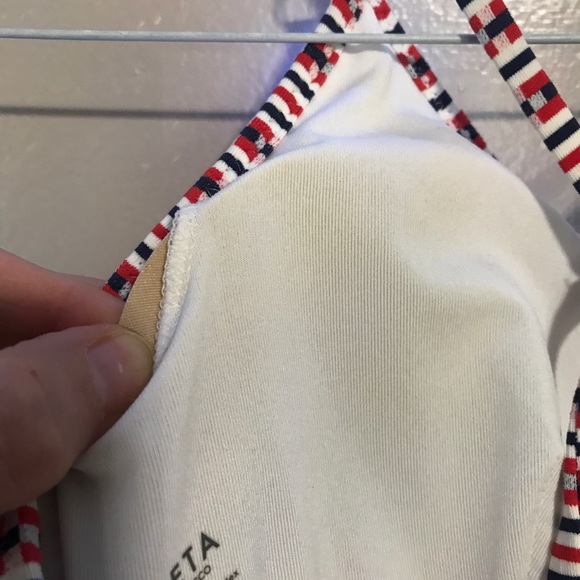 Athleta Radiant Jacquard Triangle Tankini Top - Picture 13 of 16